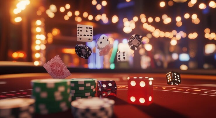 European Roulette wheel and betting table interface at dewaslot77